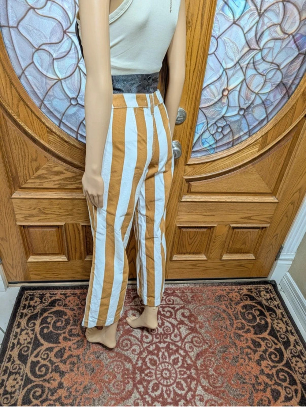 BDG 100% Cotton Crops, Wide LegLeg JeansLeg,Boho,Hippy Jeans Size XS 24